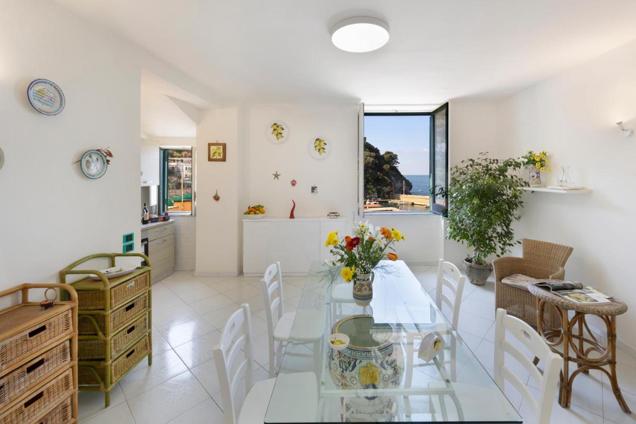 Relais Del Mare Con Terrazza Fronte Mare Free Parking Lägenhet Massa Lubrense Exteriör bild