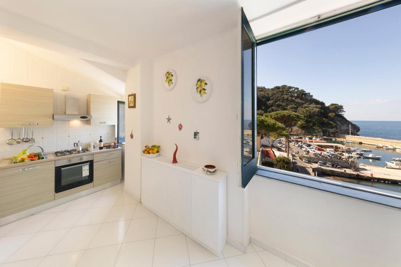 Relais Del Mare Con Terrazza Fronte Mare Free Parking Lägenhet Massa Lubrense Exteriör bild