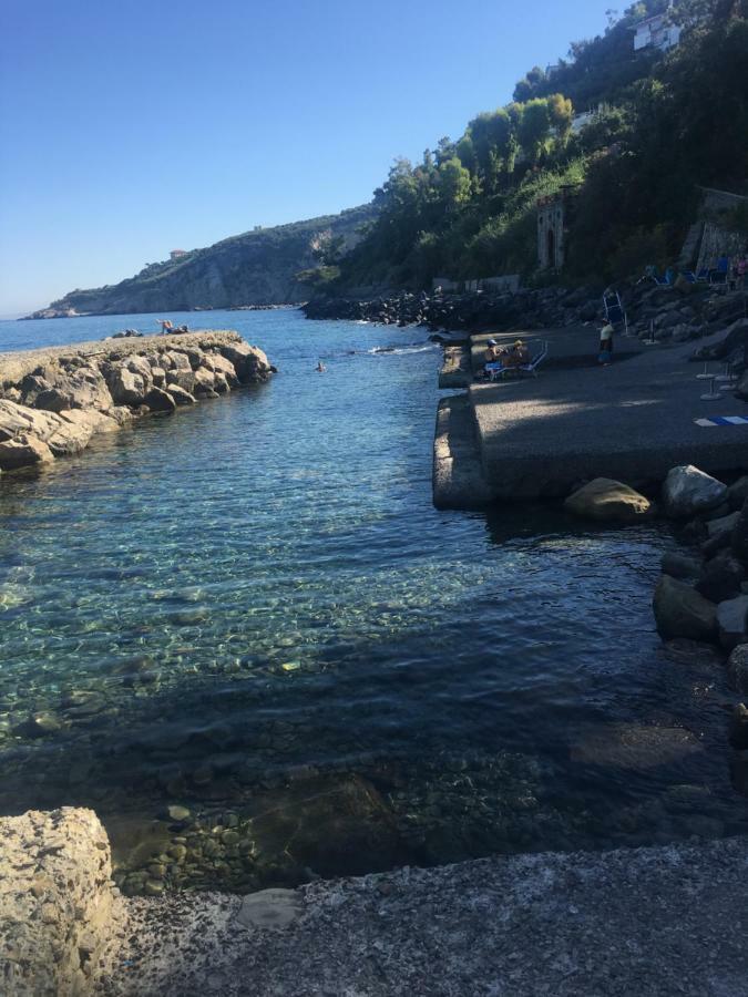 Relais Del Mare Con Terrazza Fronte Mare Free Parking Lägenhet Massa Lubrense Exteriör bild